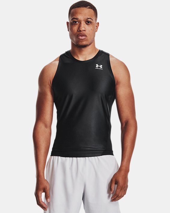 เสื้อกล้าม UA Iso-Chill Compression สำหรับผู้ชาย in Black image number 0
